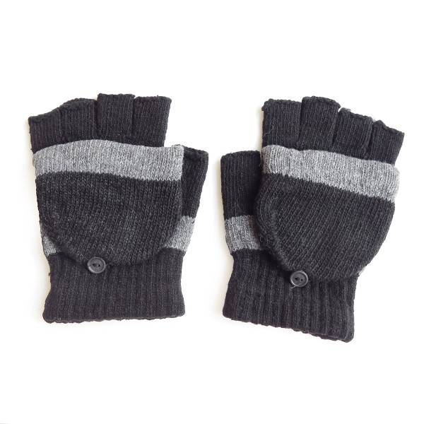 Sonia Originelli Strickhandschuhe Halbfinger Faustumschlag unisex gestreift Muttertagsangebot