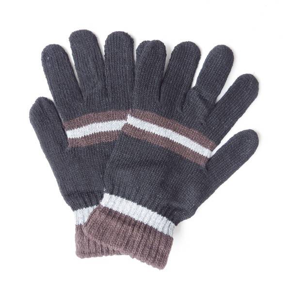 Sonia Originelli Strickhandschuhe Herren Finger Winter Streifen Unisex Valentinstagsangebot
