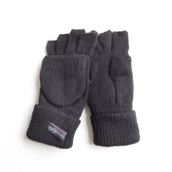 Sonia Originelli Strickhandschuhe Kappe Halbfinger Fäustel Wolle Fleece Jubiläumsangebot