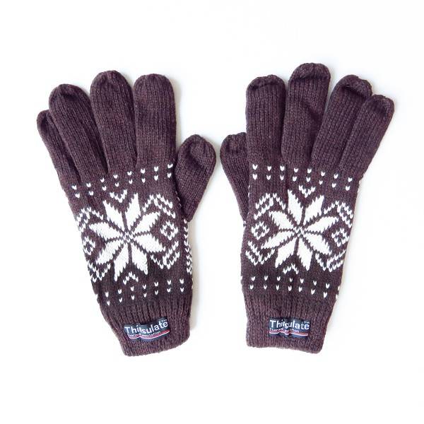 Sonia Originelli Strickhandschuhe Schnee Winter Finger Fleece Schneeflocke Unisex Heißer Verkauf