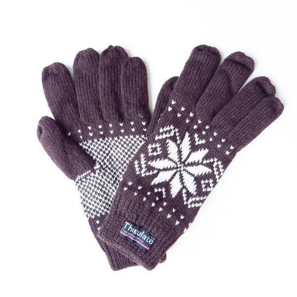 Sonia Originelli Strickhandschuhe Schnee Winter Finger Fleece Schneeflocke Unisex Heißer Verkauf