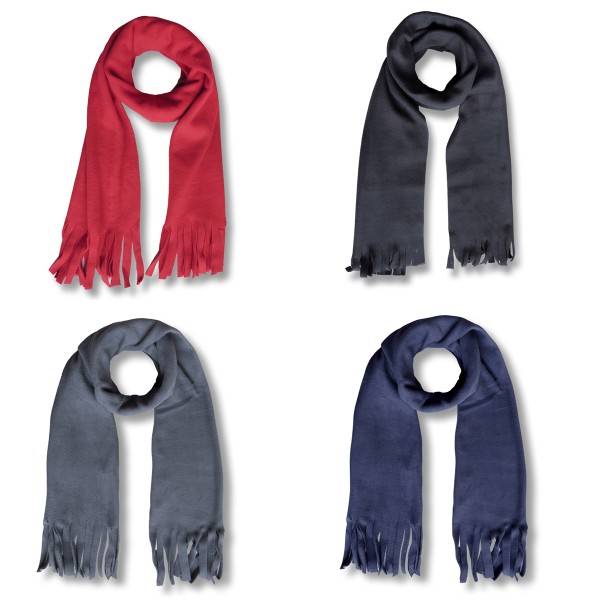 Sonia Originelli Schal Fleece Fransen Winter einfarbig VIP-Rabatte
