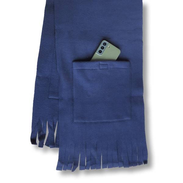 Sonia Originelli Schal Fleece Taschen Fransen Winter Tiefpreis