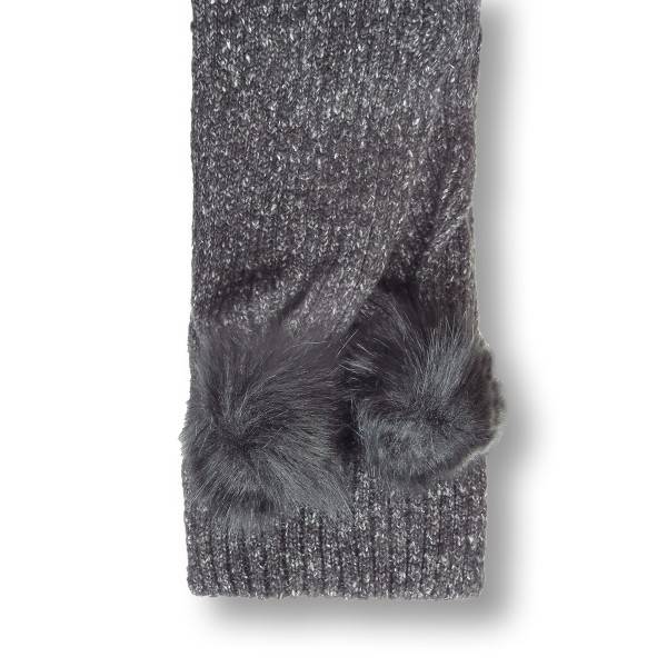 Sonia Originelli Schal Kunstfell Bommel Wolle Polyacryl Meliert Winter Super Sparpreis