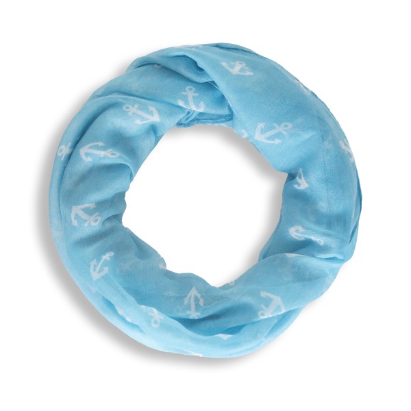 Sonia Originelli Schal Loop "Mini-Anker" Rundschal Maritim Sommer zollfrei