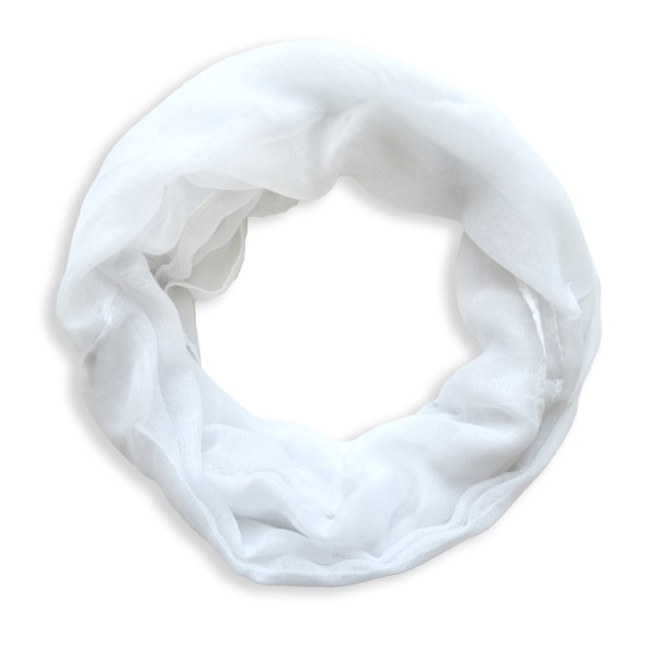 Sonia Originelli Schal Loop "Uni" weiss Rundschal Sommer Angebote