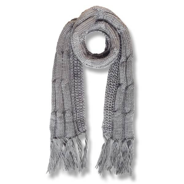 Sonia Originelli Schal Strick Polyacryl Zopfmuster Fransen Winter Kostenloser Versand