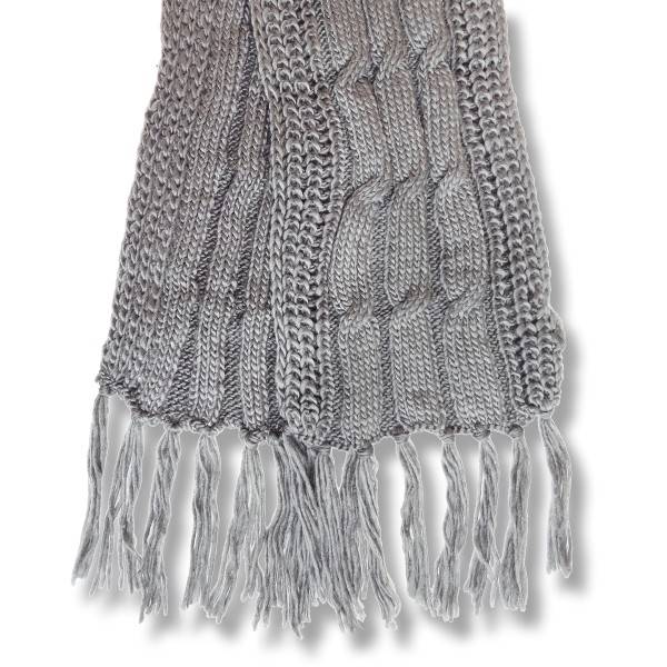 Sonia Originelli Schal Strick Polyacryl Zopfmuster Fransen Winter Kostenloser Versand