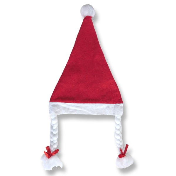 Sonia Originelli 5er SET Weihnachtsmütze "Classic Frauen" Zöpfe Santa Günstig kaufen