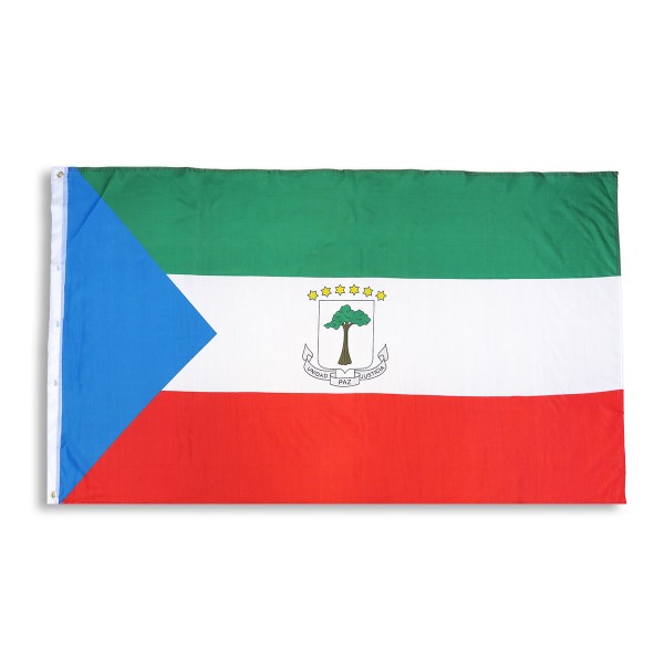 Sonia Originelli Äquatorial Guinea Fahne Flagge 90 x 150 cm Fanartikel Hissfahne WM EM