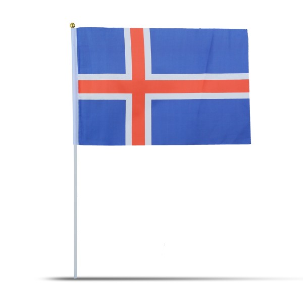 Sonia Originelli 10er Set Fahne Flagge Winkfahne "Island" Iceland Handfahne EM WM Zeitlich begrenztes Angebot