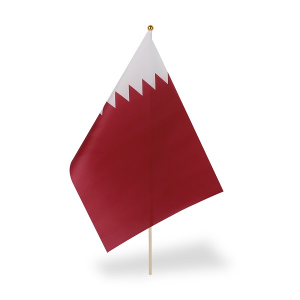 Sonia Originelli 10er Set Fahne Flagge Winkfahne "Katar" Qatar Handfahne EM WM Saisonale Angebote