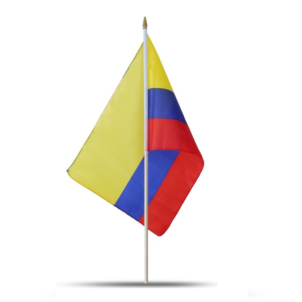 Sonia Originelli 10er Set Fahne Flagge Winkfahne "Kolumbien" Colombia Handfahne EM WM Kauf eins, bekomm eins gratis