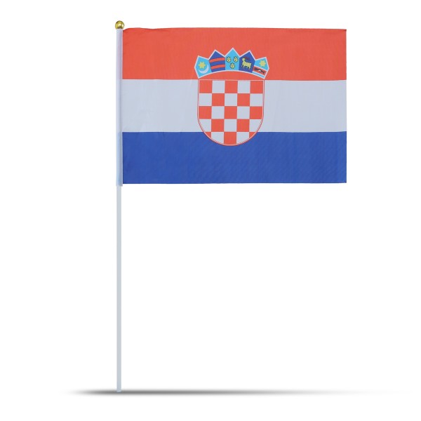 Sonia Originelli 10er Set Fahne Flagge Winkfahne "Kroatien" Croatia Handfahne EM WM Sonderangebote