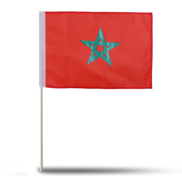 Sonia Originelli 10er Set Fahne Flagge Winkfahne "Marokko" Morocco Handfahne EM WM Riesige Ersparnisse