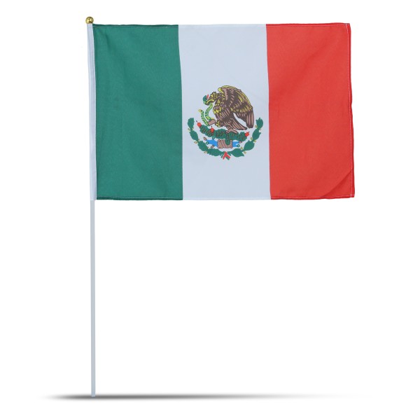 Sonia Originelli 10er Set Fahne Flagge Winkfahne "Mexiko" Mexico Handfahne EM WM VIP-Rabatte