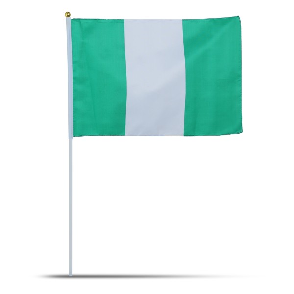 Sonia Originelli 10er Set Fahne Flagge Winkfahne "Nigerien" Nigeria Handfahne EM WM Tiefpreis