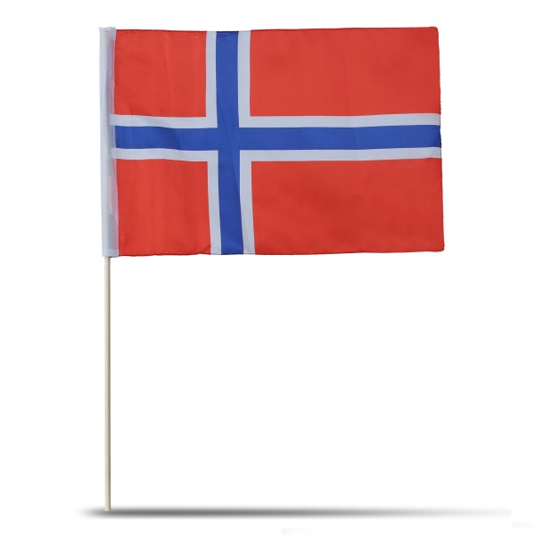 Sonia Originelli 10er Set Fahne Flagge Winkfahne "Norwegen" Norway Handfahne EM WM Wochenangebot
