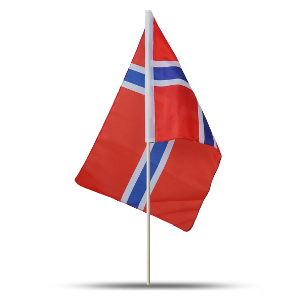 Sonia Originelli 10er Set Fahne Flagge Winkfahne "Norwegen" Norway Handfahne EM WM Wochenangebot