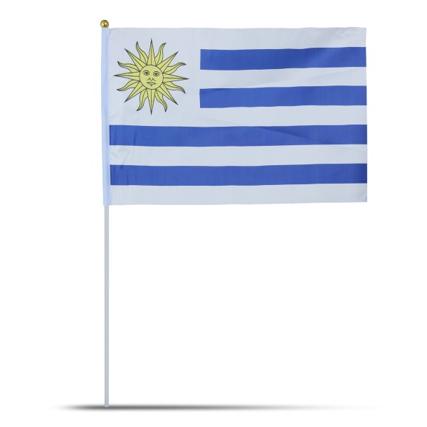 Sonia Originelli 10er Set Fahne Flagge Winkfahne "Uruguay" Handfahne EM WM Zeitbegrenzte Promotion