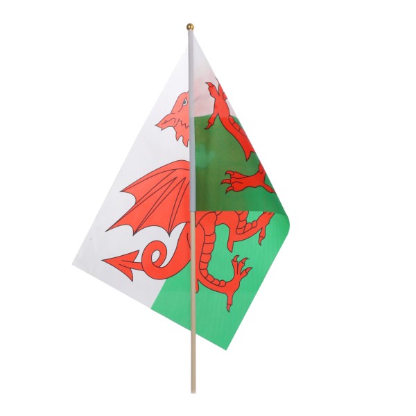 Sonia Originelli 10er Set Fahne Flagge Winkfahne "Wales" Handfahne EM WM Bis zu 60% Rabatt