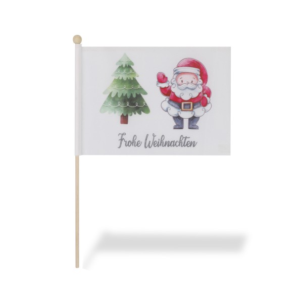 Sonia Originelli 2 er Set Tischfähnchen "Frohe Weihnachten" Christmas Weihnachtsmann Tischdeko Discount Store für neue Produkte