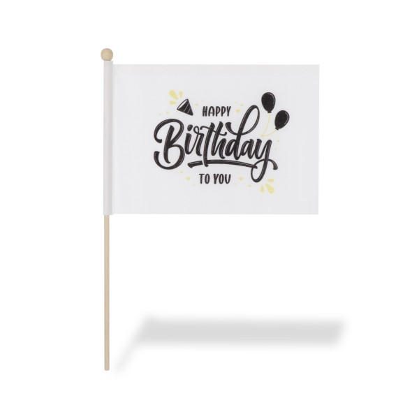 Sonia Originelli 2 er Set Tischfähnchen "Happy Birthday" Geburtstag Tischdeko Nur noch ein Tag übrig