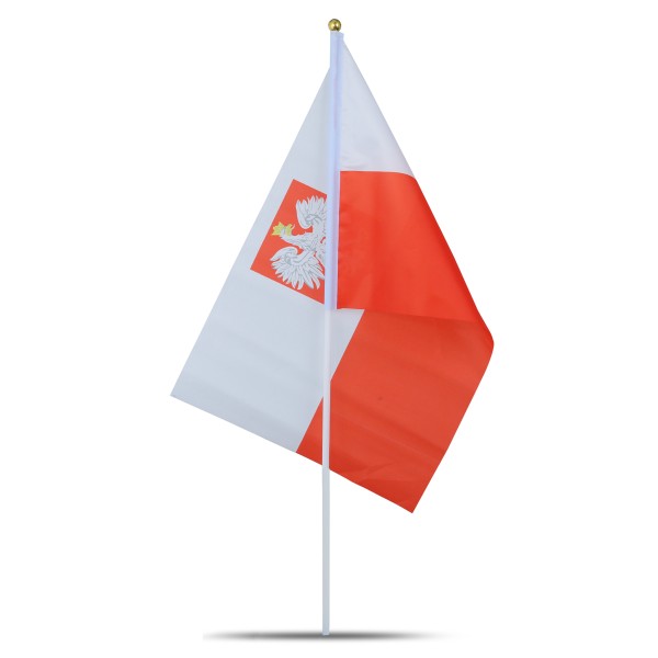 Sonia Originelli 10er Set Fahne Flagge Winkfahne "Polen Wappen" Poland Polska Handfahne EM WM Rabatte dieses Monats