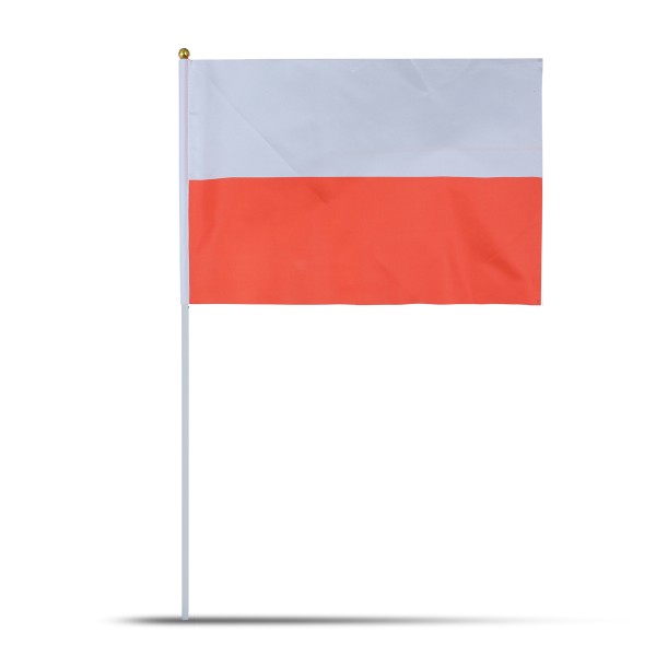 Sonia Originelli 10er Set Fahne Flagge Winkfahne "Polen" Poland Polska Handfahne EM WM 2025