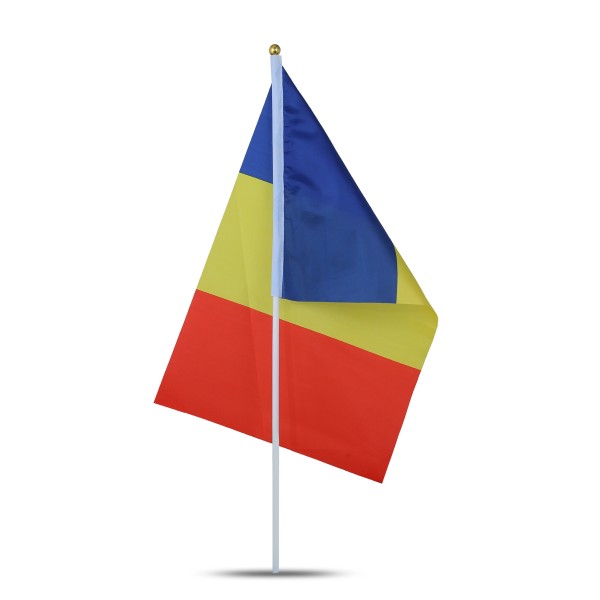 Sonia Originelli 10er Set Fahne Flagge Winkfahne "Rumänien" Romania Handfahne EM WM Auslauf