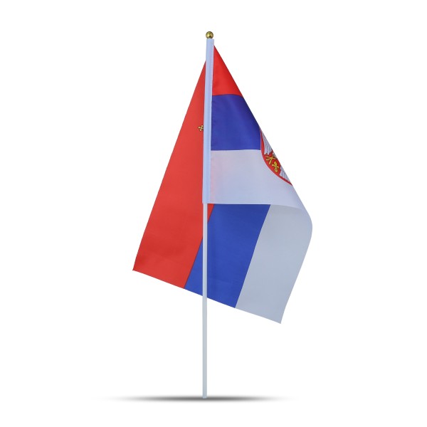 Sonia Originelli 10er Set Fahne Flagge Winkfahne "Serbien" Serbia Handfahne EM WM Blitzverkäufe