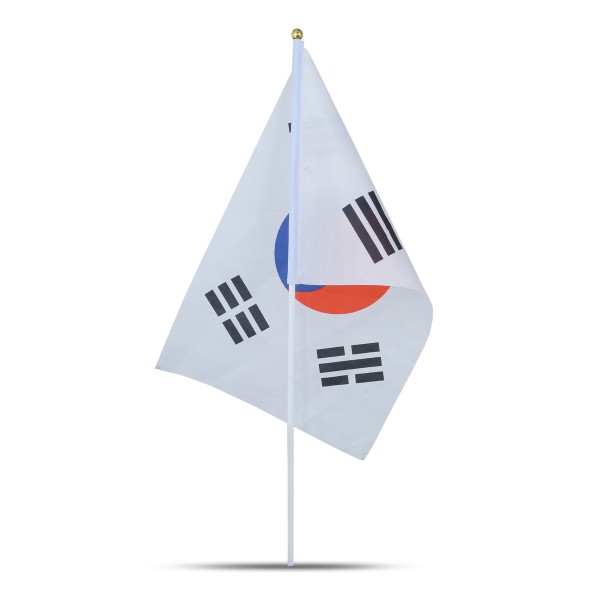 Sonia Originelli 10er Set Fahne Flagge Winkfahne "Südkorea" South Korea Handfahne EM WM Fabrikpreis