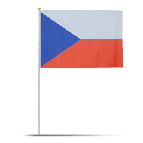 Sonia Originelli 10er Set Fahne Flagge Winkfahne "Tschechien" Czech Republic Handfahne EM WM Günstig kaufen
