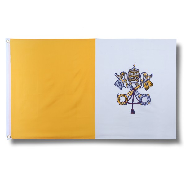 Sonia Originelli Vatikan Vatican Fahne Flagge 90 x 150 cm Fanartikel Hissfahne Ösen WM EM