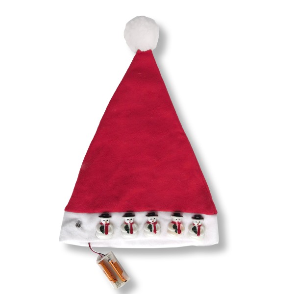 Sonia Originelli Weihnachtsmütze "Blinklicht" Schneemann Lagerräumung