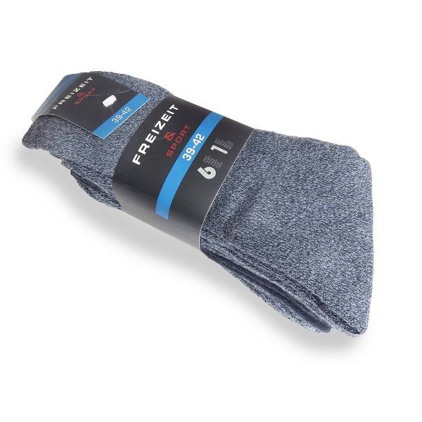 Sonia Originelli 6 Paar Freizeitsocken mit leichtem Innenplüsch mollig warm unisex