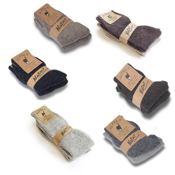 Sonia Originelli 2 Paar Kindersocken Alpaka Umschlag Schaf Wolle Kostenlose Rückgabe