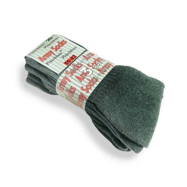 Sonia Originelli 3 Paar Army Socken Baumwolle oliv Plüschfuß unisex Bis zu 50% Rabatt