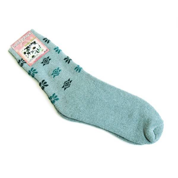 Sonia Originelli 3 Paar Damensocken "Blümchen" mit Frottée mollig warm Sonderangebot der Fabrik