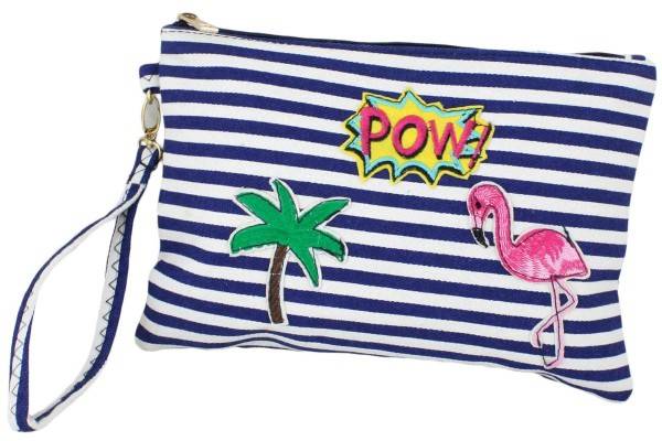 Sonia Originelli Clutch Kosmetiktasche "Flamingo" Schminktasche Begrenzt auf 3 Tage