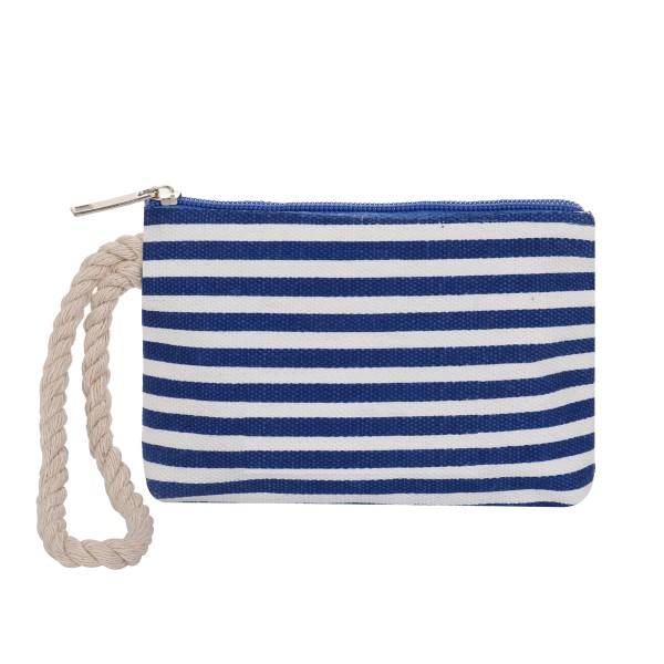 Sonia Originelli Geldbeutel "Anker" Mini Tasche Maritim Streifen Kordel Im Verkauf