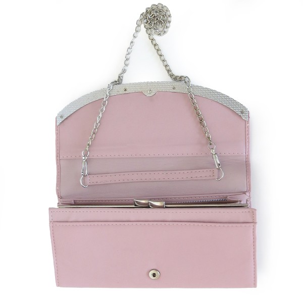 Sonia Originelli Kellner Portemonnaie Damen Geldbörse XL Clutch Tasche mit Kette Rabatte dieses Monats