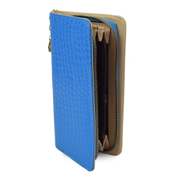 Sonia Originelli Portemonnaie Clutch Lackoptik glänzend Günstiger Verkauf