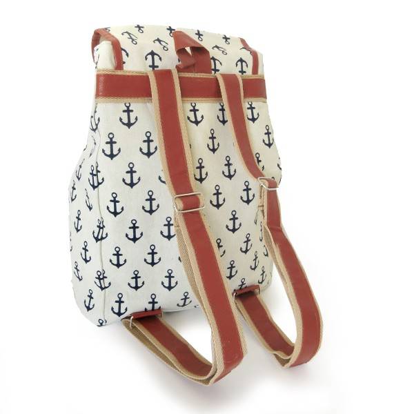 Sonia Originelli Rucksack Anker Maritim Bagpack kleine Ankersymbole Limitierter Zeitrabatt