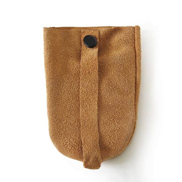 Sonia Originelli Schlüsseltäschchen Beige Schlüsselring Täschchen Wildleder Großer Ausverkauf