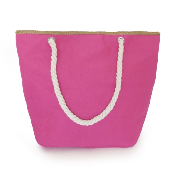 Sonia Originelli Shopper Boho mit neon Quasten Fransen Bommel Bastverzierung Strandtasche Preisnachlass