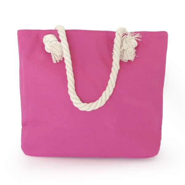 Sonia Originelli Strandtasche Anker bestickt maritim Seilkordel Shopper pink Jubiläumsangebot