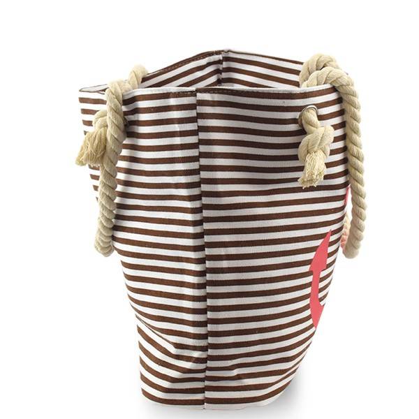 Sonia Originelli Strandtasche maritim gestreift Sternprint Seilkordeln Shopper Vierteljährliche Förderung