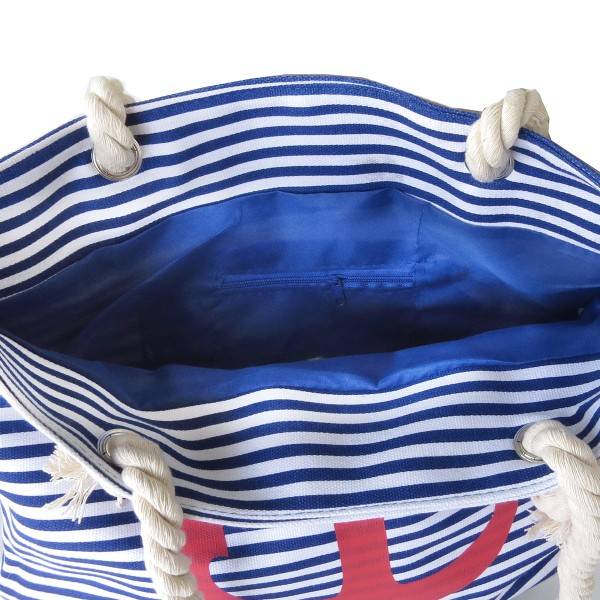 Sonia Originelli Strandtasche mit Ankermotiv Beachbag Shopper Streifen Maritim Bis zu 55% Rabatt