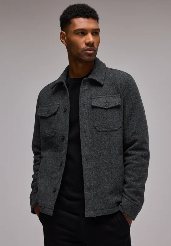 Street One Overshirt in Woll-Optik Heißer Verkauf